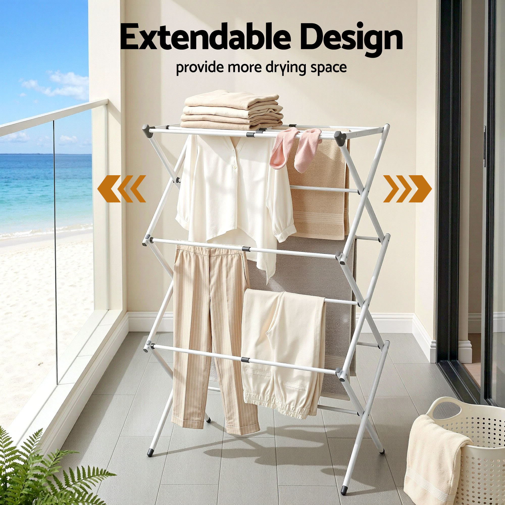 Artiss Clothes Rack Foldable Airer Drying Rack Portable No Assembly Required — image 4