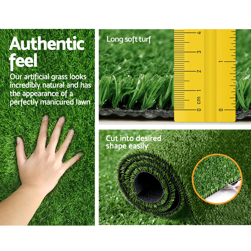 Prime Turf Artificial Grass 2mx10m 17mm Synthetic Fake Lawn Turf Plant Plastic Olive โ image 6