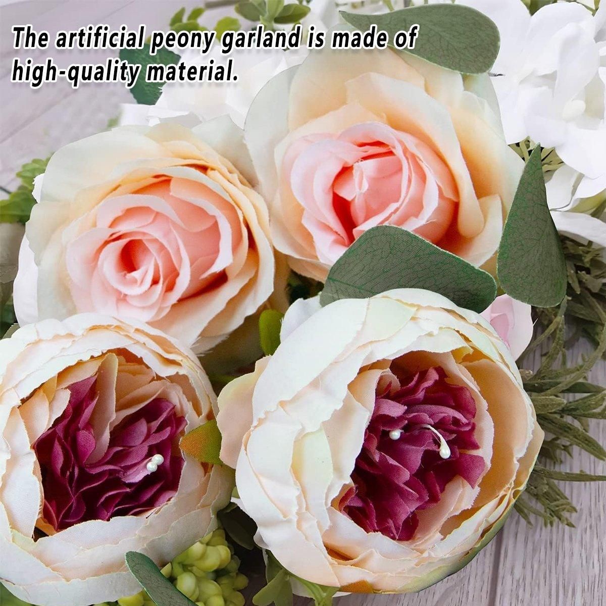 170cm Peony Flower Rattan Fake Flower Vine Artificial Decoration for Home Party — image 5