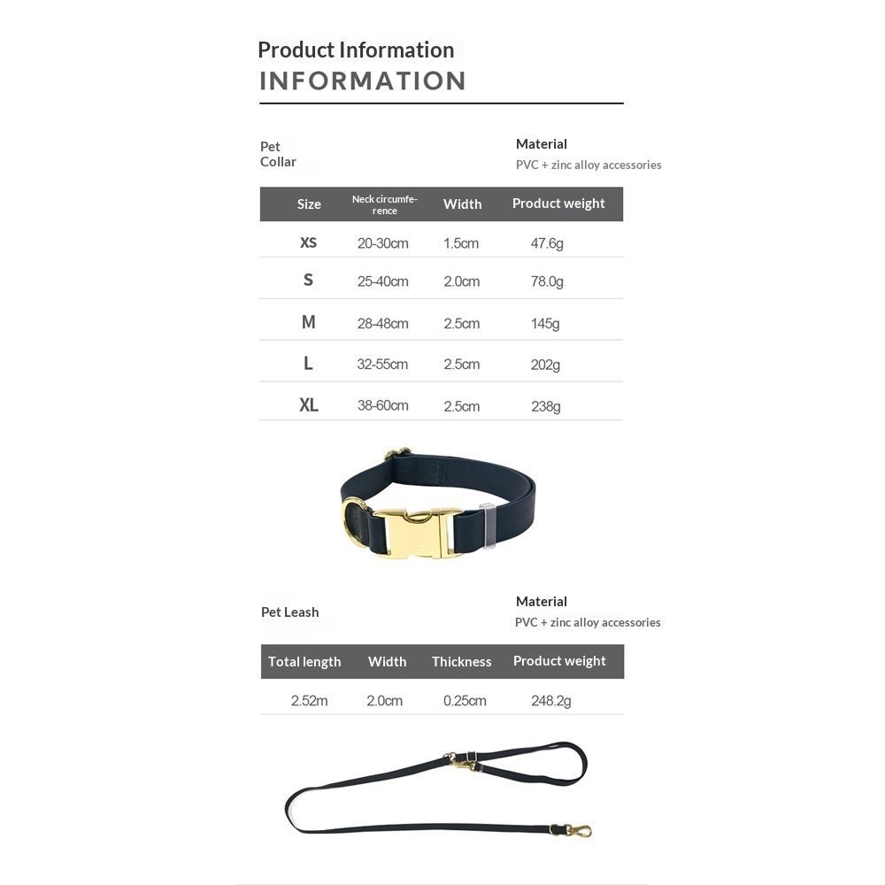 Dog Collar and Leash Set, Soft & Comfy Adjustable Dog Leash and Collar with Heavy Duty Metal Buckle for Small Medium Large Dogs Training & Walking,Black β image 5