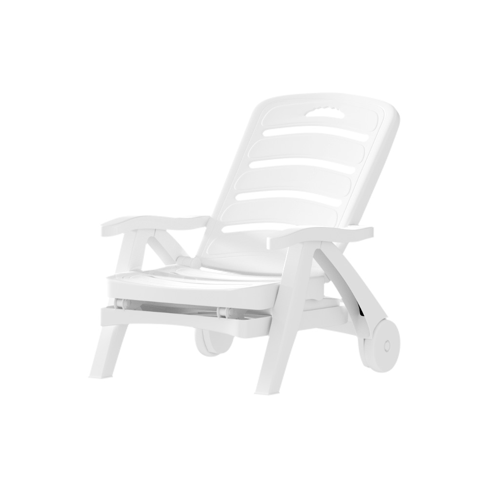 Gardeon Sun Lounger Folding Chaise Lounge Chair Wheels Patio Outdoor Furniture โ image 3