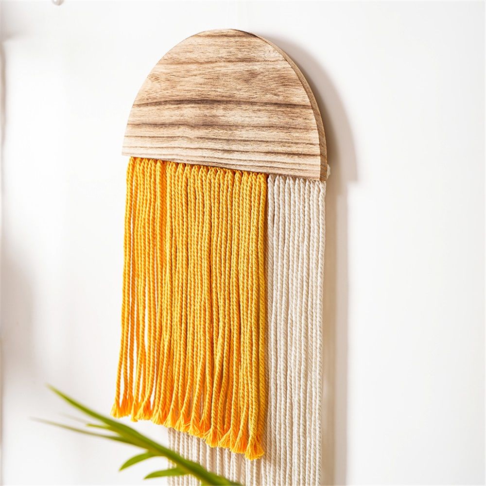 Wall Hanging, Boho Woven Tapestry, Modern Tassel Wall Decor, Handmade Wall Art Tapestry for Bedroom, Living Room, Home, Bohemian Apartment Decoration Ornament — image 3