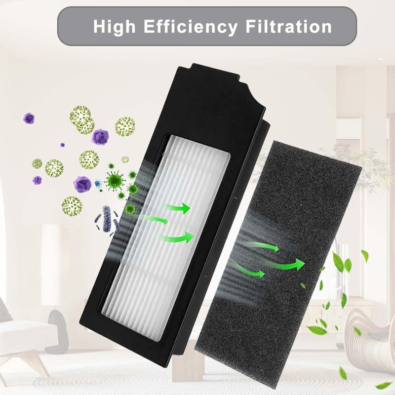 Filter Brush Cloth Replacement Accessories Set For Ecovacs Deebot T20 Omni T10 Omni Deebot X1 Omni X1 Turbo X1 Plus — image 2
