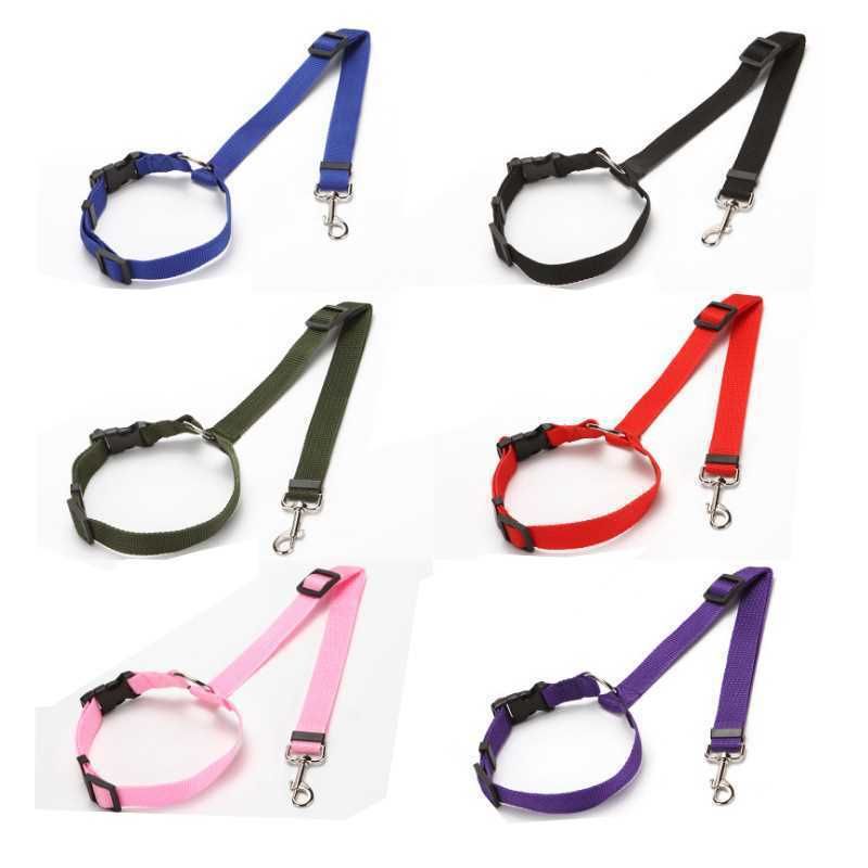 Li hang Pet Car Seat Belt Dog Harness Safety Rope Sky blue โ image 4