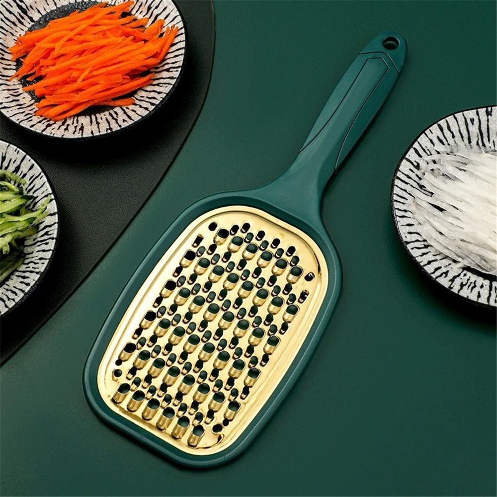 2pcs Hand Grater, Compact Shredder with Ergonomic Handle, Ideal for Cheese and Vegetables, Stainless Steel, Great Gift for Home Chefs,Green — image 4