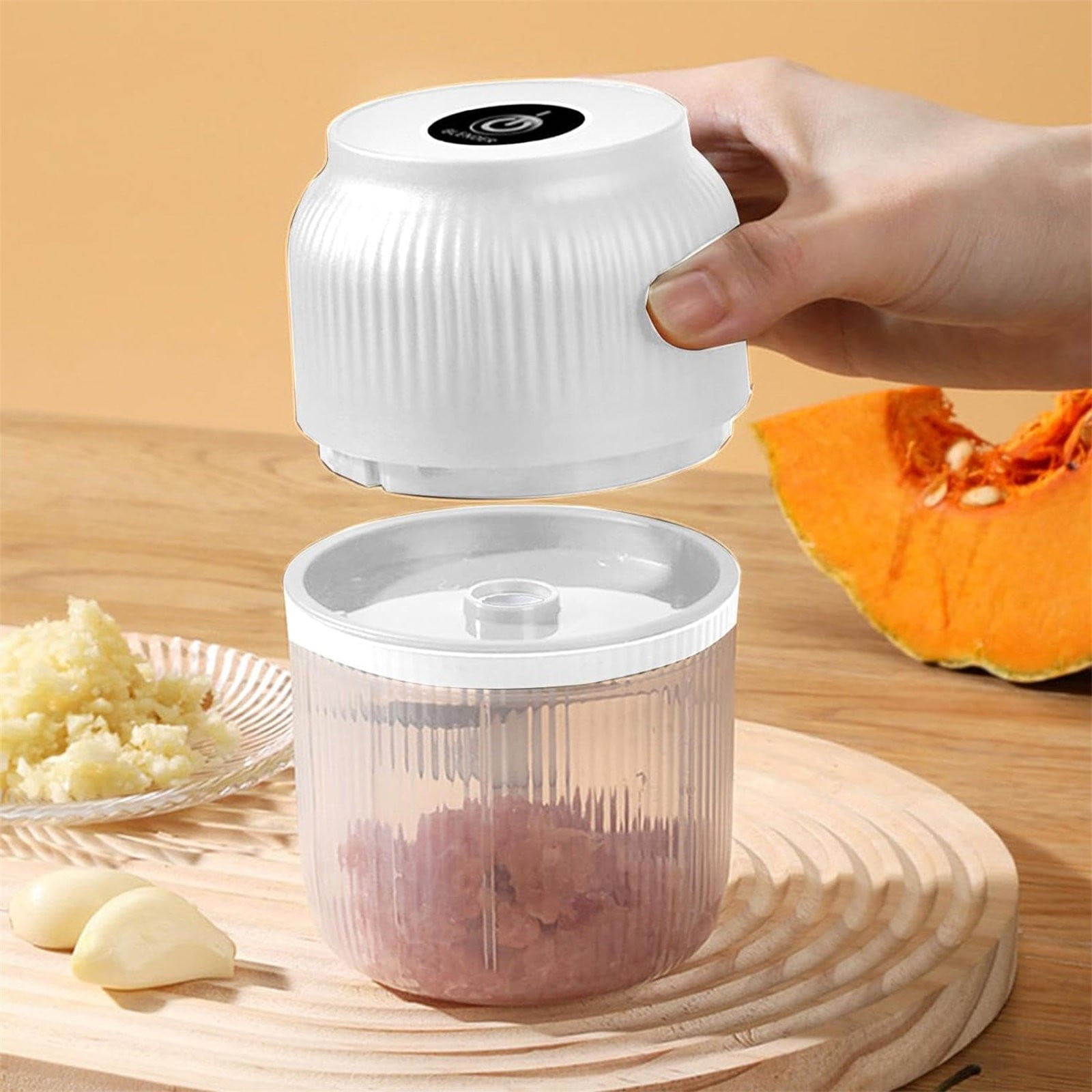 Food Blender, Electric Garlic Chopper Meat Grinder Portable Mini Food Processor Vegetable Masher with Type C Charging Garlic Masher Mincer for Onions Meat โ image 6