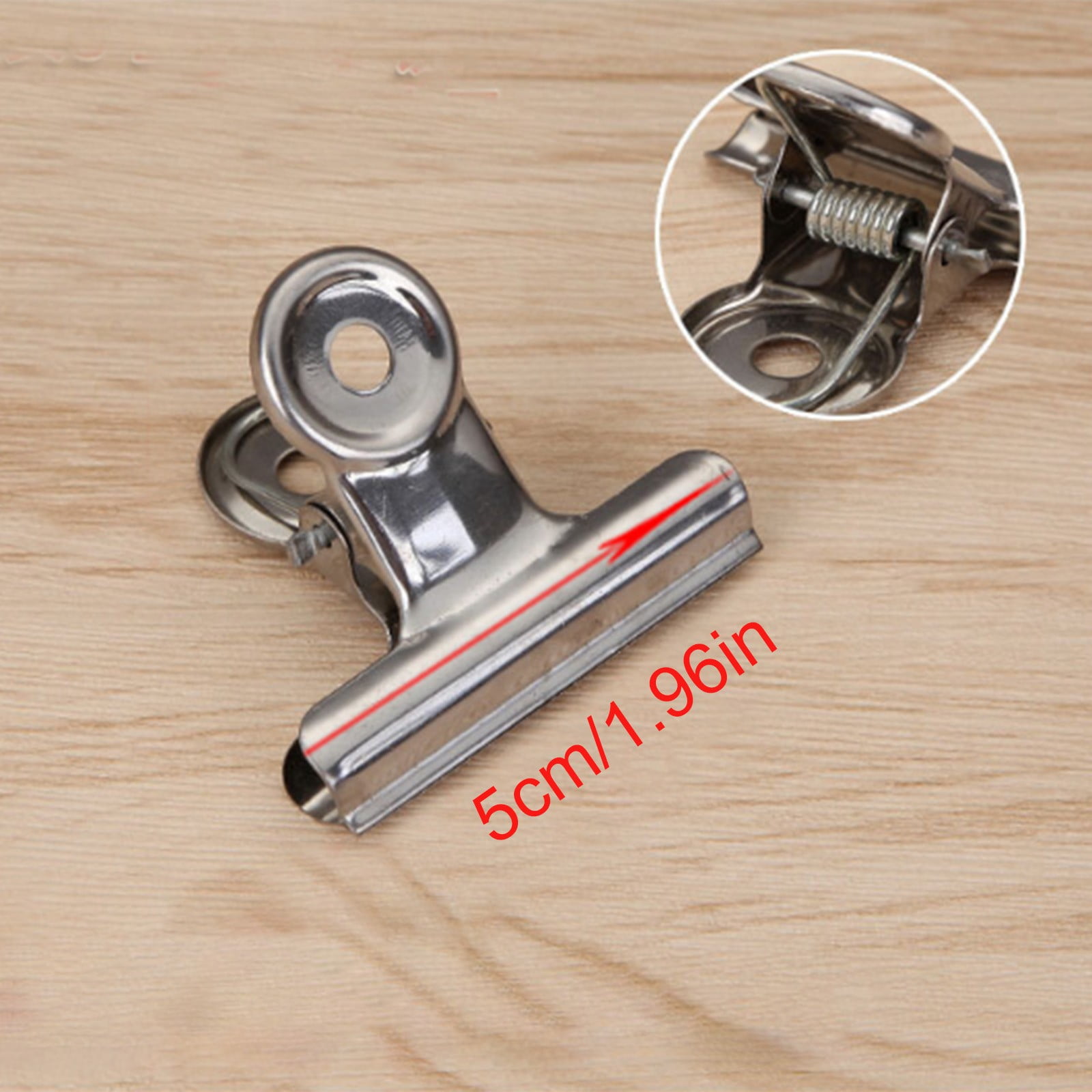 20 Pack Metal Clips for Corkboard, Heavy Duty Bulldog Clips for Hanging Pictures, Small Hinge Clips for Photos Crafts, Mini Binder Clips Paper File Clamps for — image 4