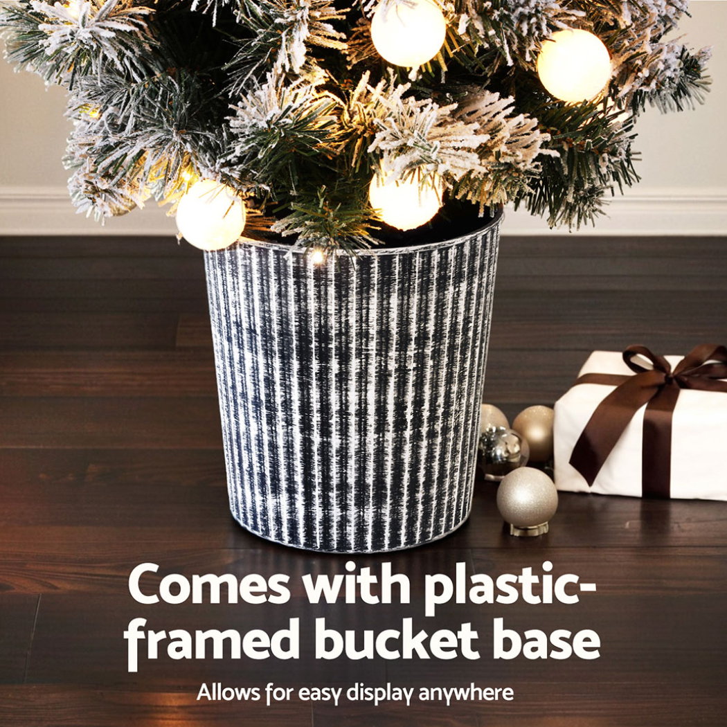 Jingle Jollys Christmas Tree 1.2M Potted Snowy Xmas Tree โ image 6