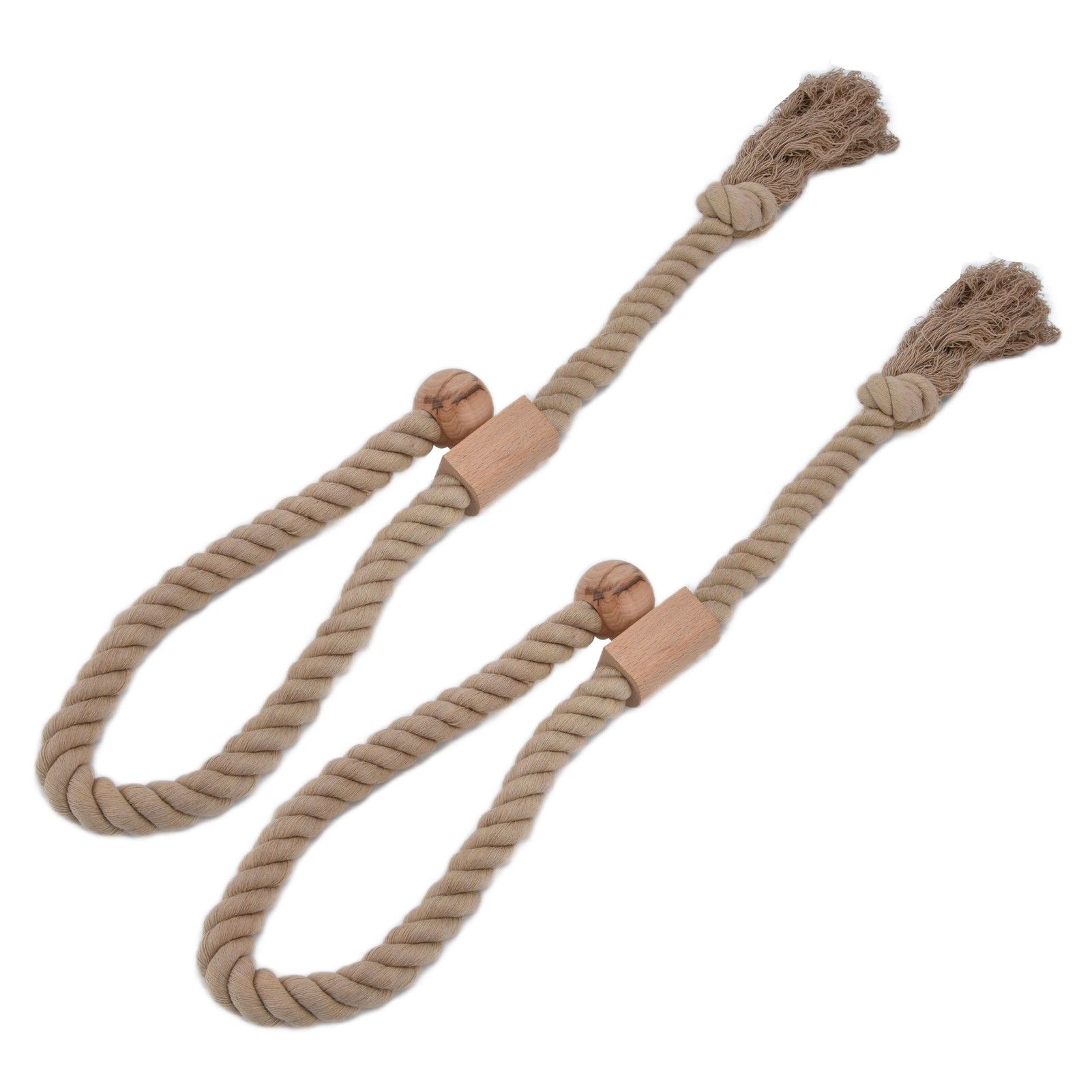 2PCS Curtain Tieback Cotton Curtain Holdback Rope Curtain Magnetic Cord for HouseholdDark Color — image 4