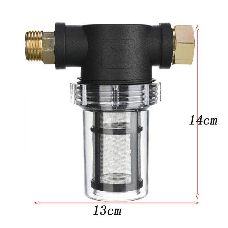Garden Hose Filter for Pressure Washer Inlet Water, Inline Filter for Sediment, 40 Mesh Screen, Extra 100 Mesh — image 5