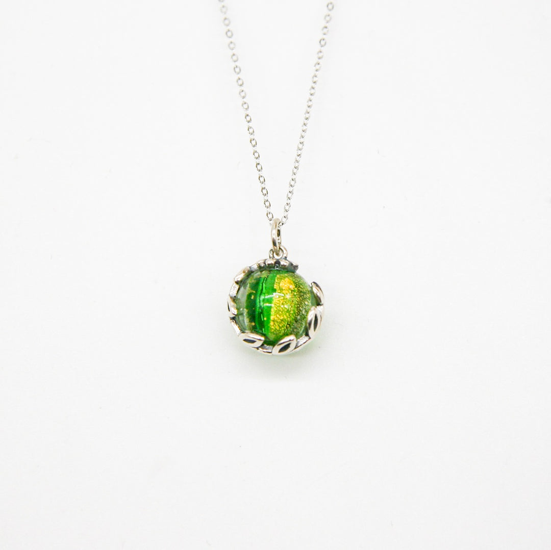 Gift Box - Aroma Necklace White Gold - Planet Aurum Verdant (Gold Green) + Purify Oil Blend โ image 2