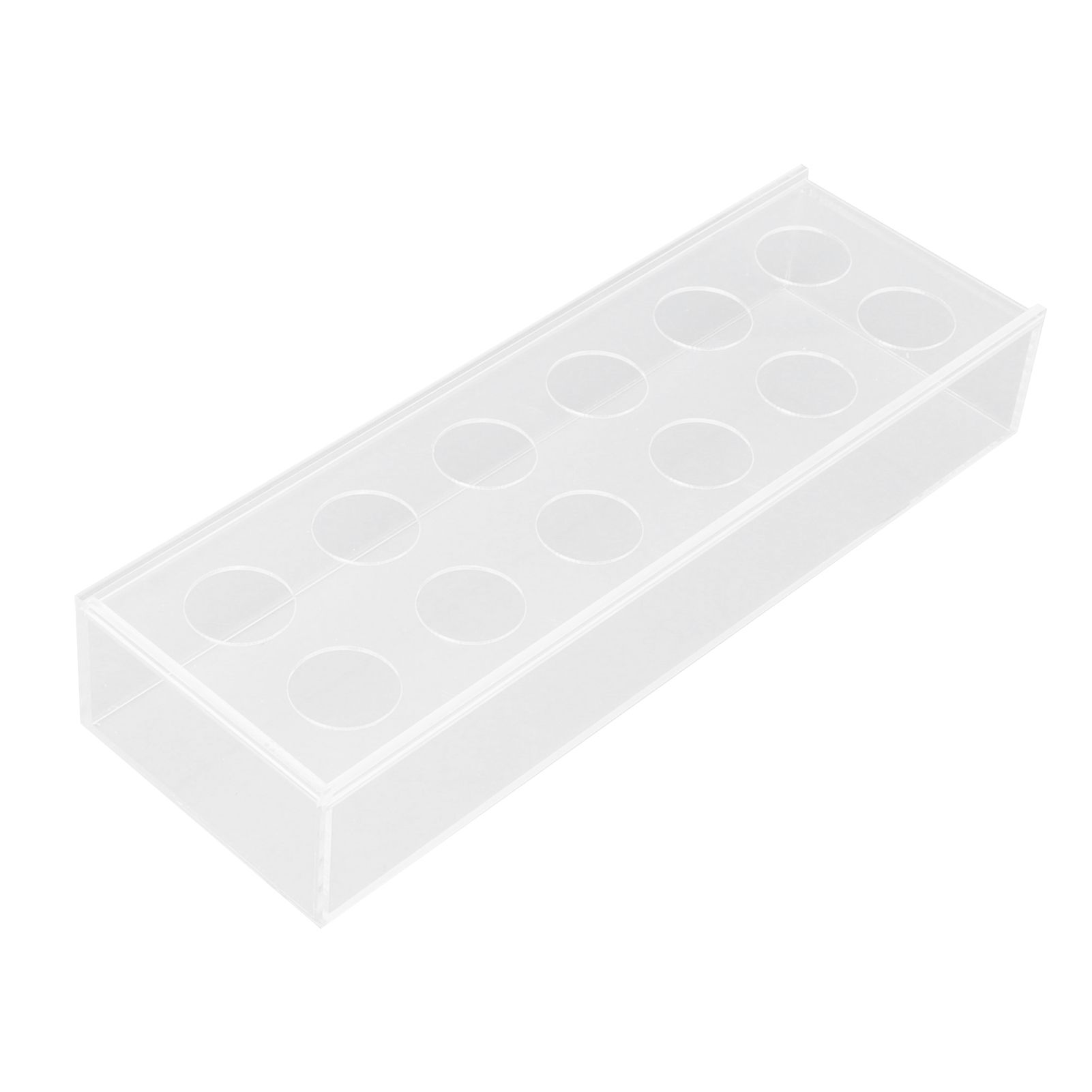 Rectangular Floral Centerpiece Clear Acrylic Flower Vase for Dining Table Wedding Party Home 12 Hole — image 4