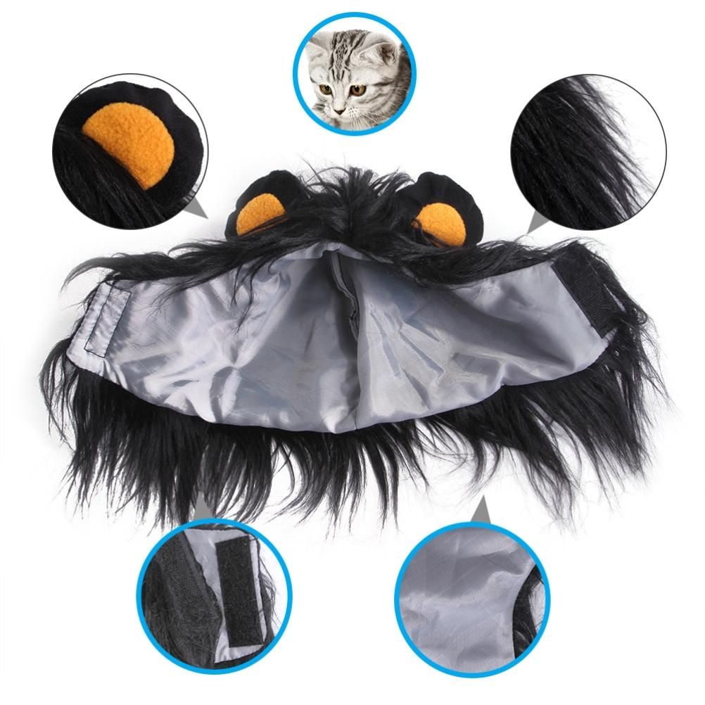 Pet Wig for Dog Cat Hair Headgear Cosplay Costume for Christmas Halloween Party โ image 3