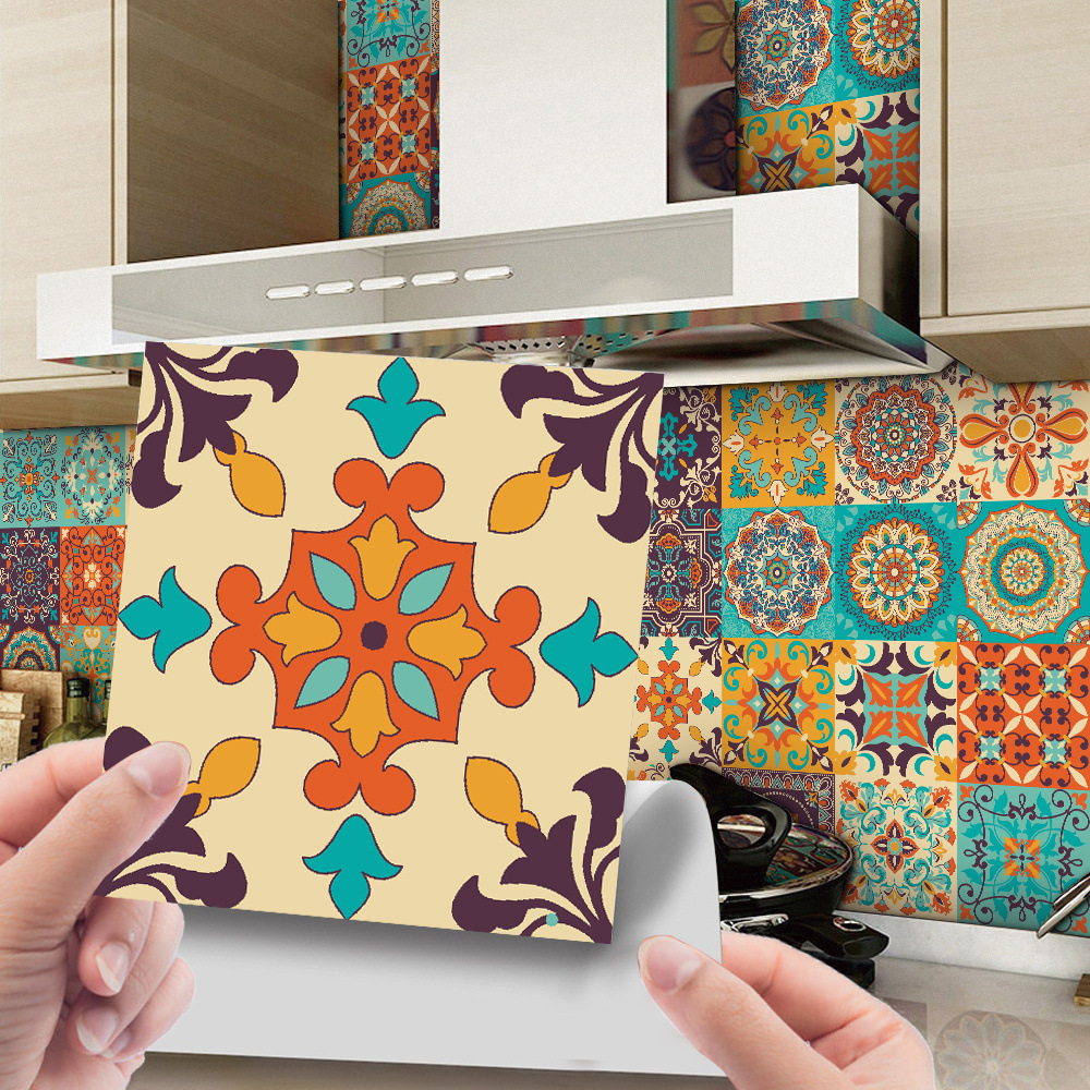 Waterproof Tile Stickers for Kitchen, Furniture, Table 15x15cm - 24 pcs โ image 5