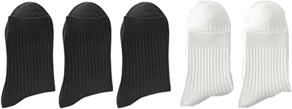 5 Pairs Unisex Camel Cotton Breathable Socks Size 38-44 For Sports & Daily Wear