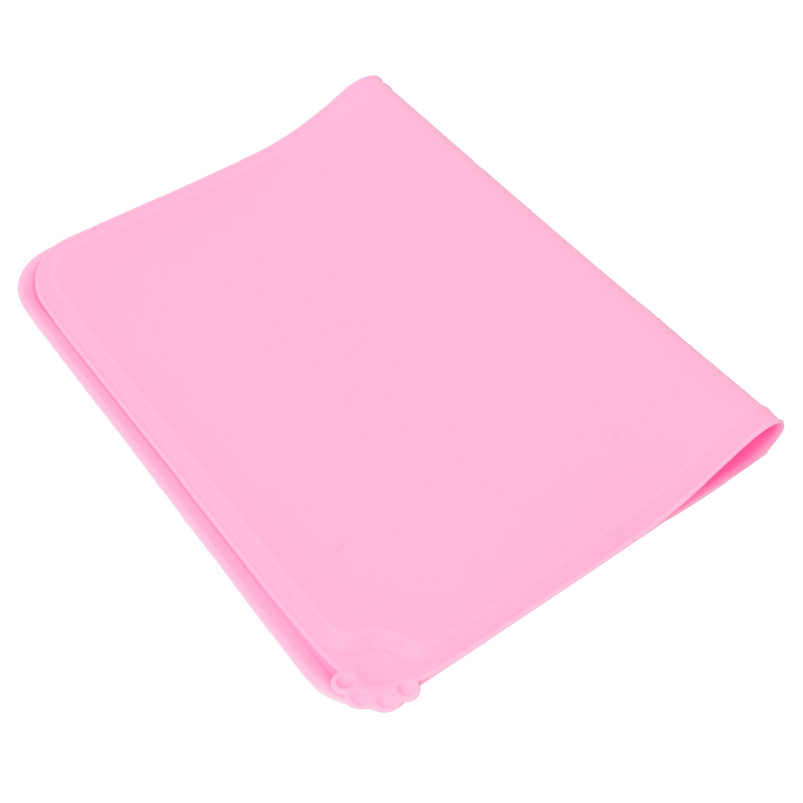 Pet Food Pad Silicone Waterproof Non Slip Bowl Drinking Feeding Mat Placemat for Dog Cat(Red ) β image 5