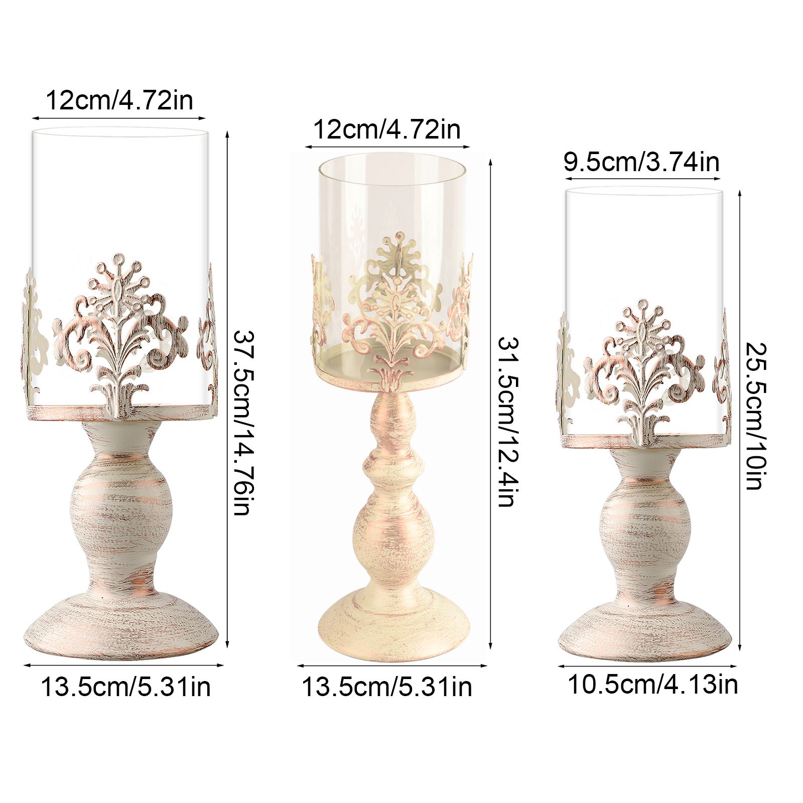 European Creative Iron Candlestick Crafts Ornaments Home Table Romantic Candlestick Ornaments — image 5