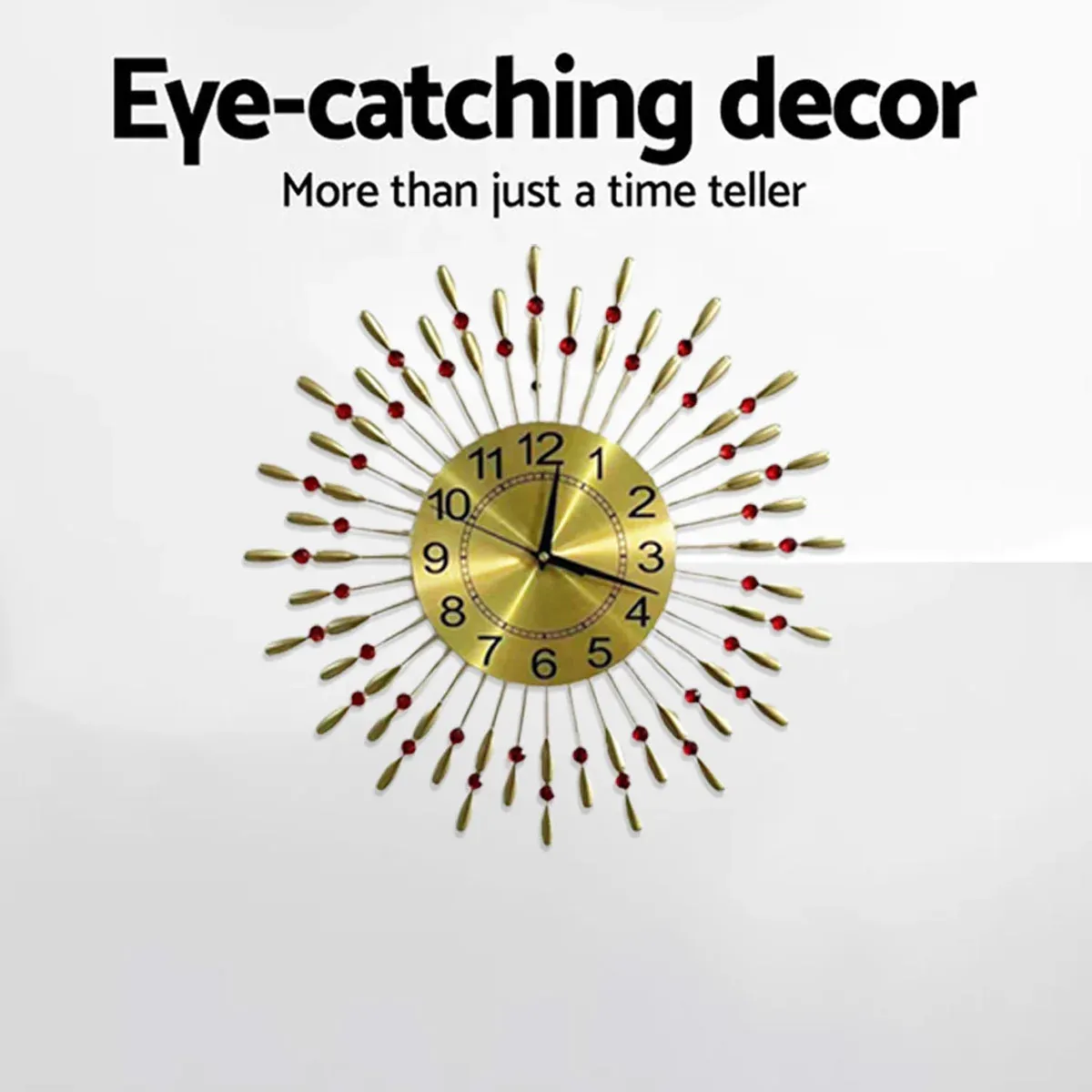 Retro Metal Wall Clock Iron Water Drop Hanging Home Decoration Living Room — image 5
