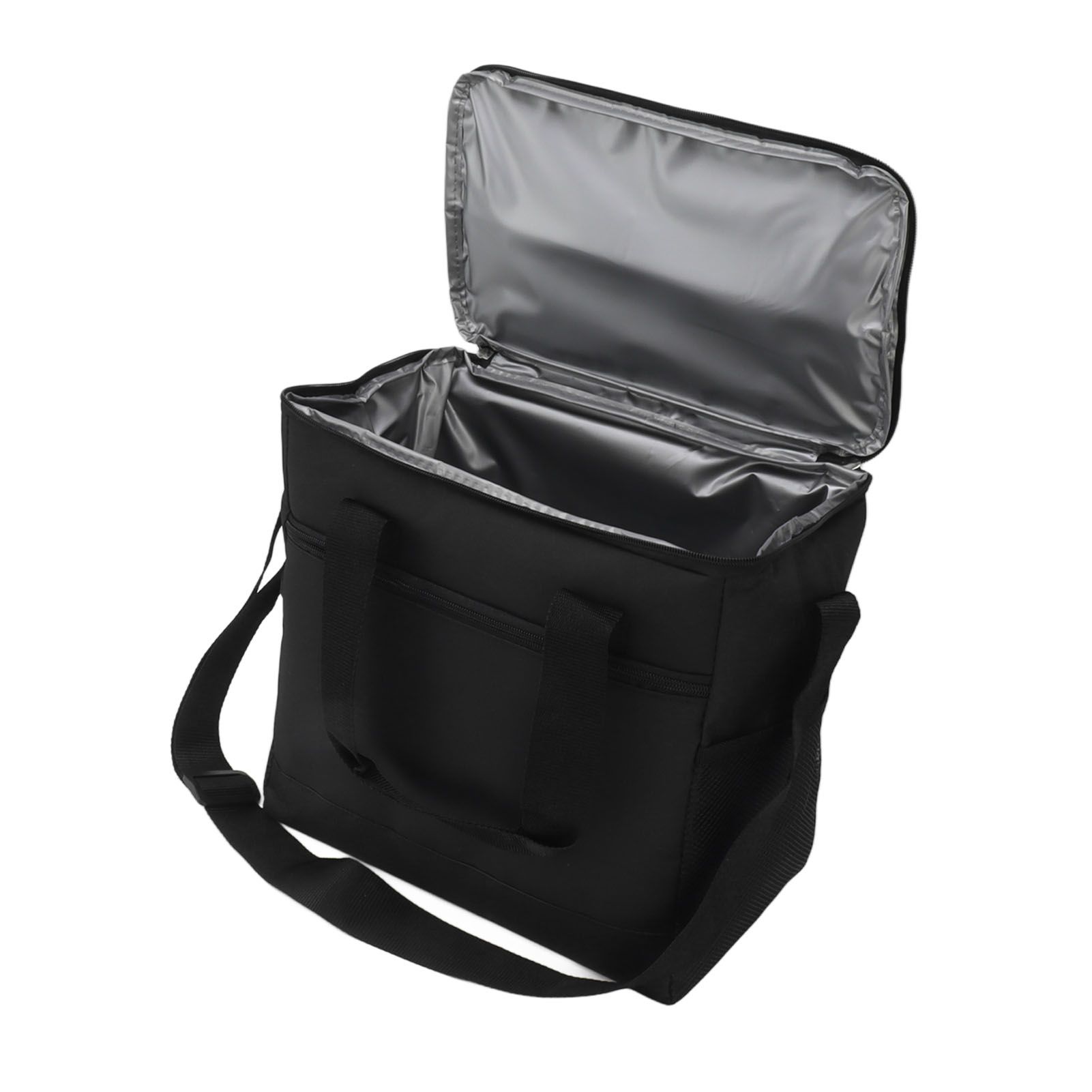 Collapsible Cooler Bag 15L Large Capcity Insulated Leakproof Heat Preservation Food Bag for Beach Picnics Camping Barbecues Black — image 5