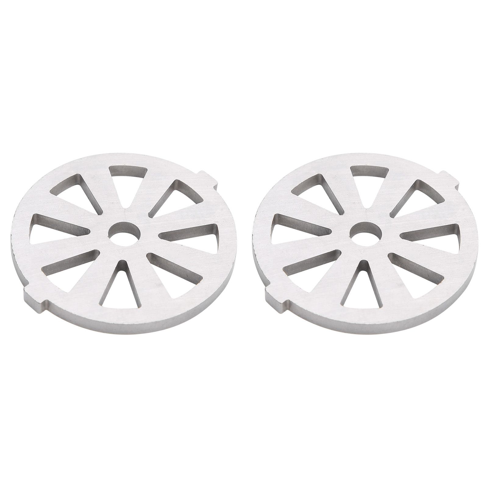 2pcs Meat Grinder Blade 304 Stainless Steel Cutting Plate 7mm/0.3in ID for 5#/B Type Meat Grinder(8 Holes Knife Plate ) โ image 2