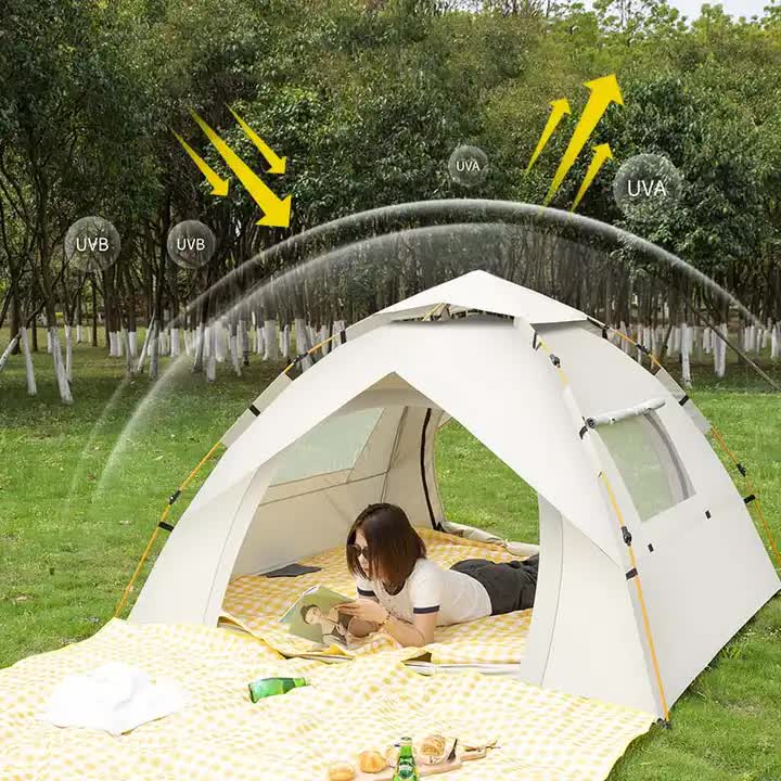 Blue 2 Person Lightweight Camping Tent (200*150*125cm) | UV Protection Silver Coated, Dual Doors & Windows โ image 4