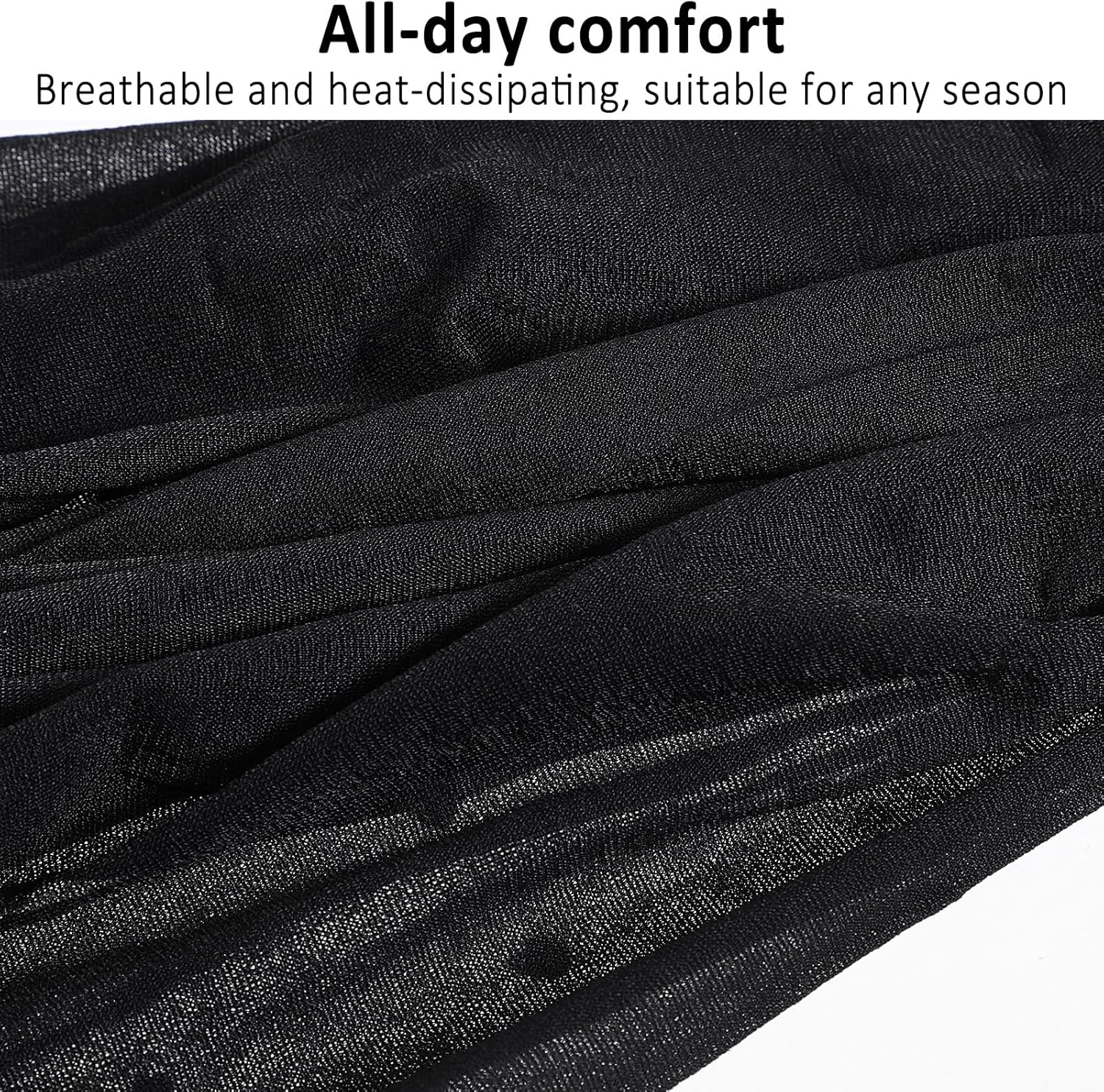 3 Pairs Women's Sheer Knee High Stockings, Black Dot Sheer Thin Socks, Stretchy Breathable Knee High Socks โ image 6