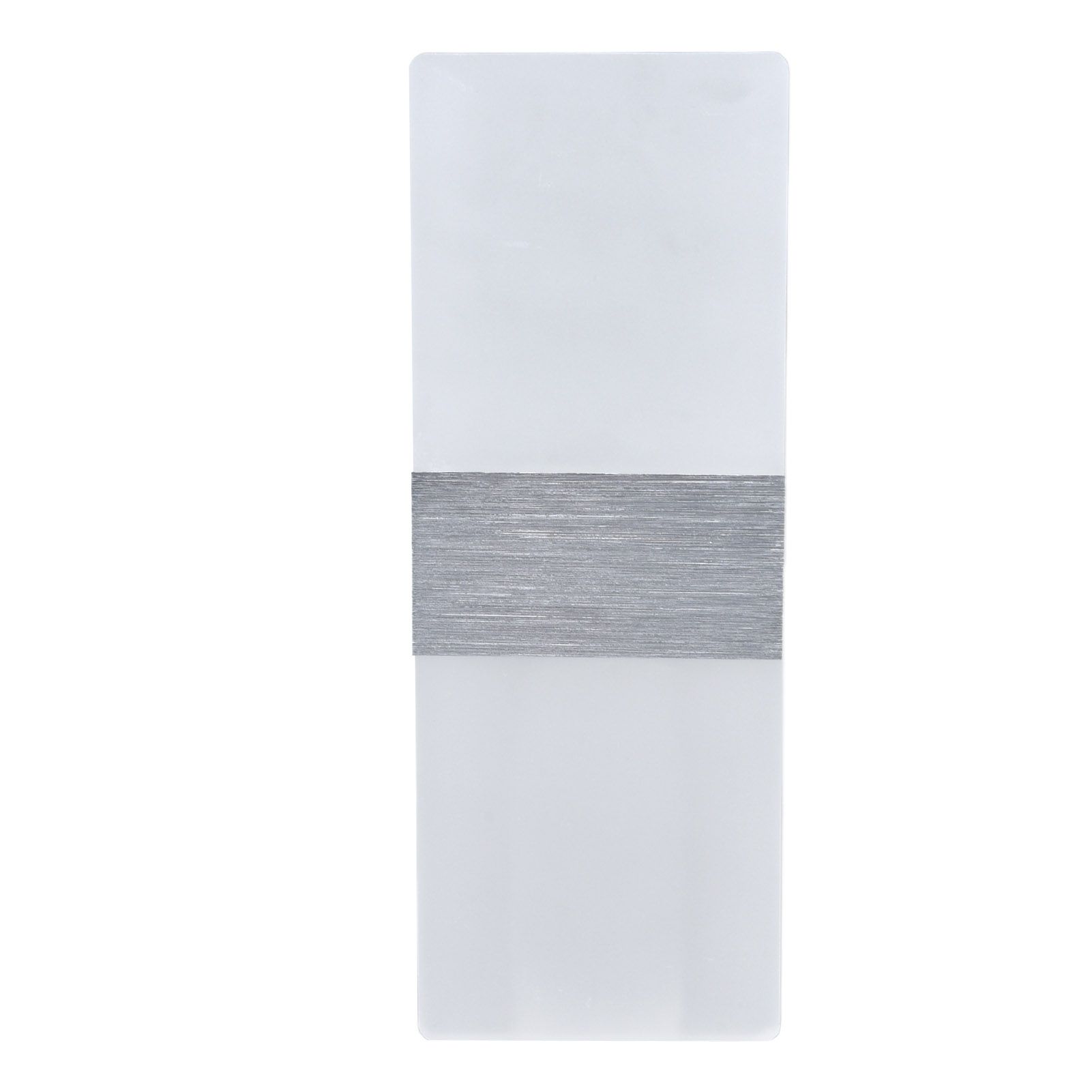 LED Wall Lamp 6W Acrylic Wall Light 360° Luminous High Brightness Preservative Up Down Lights for Bedroom Canteen 90‑265VSilver — image 2