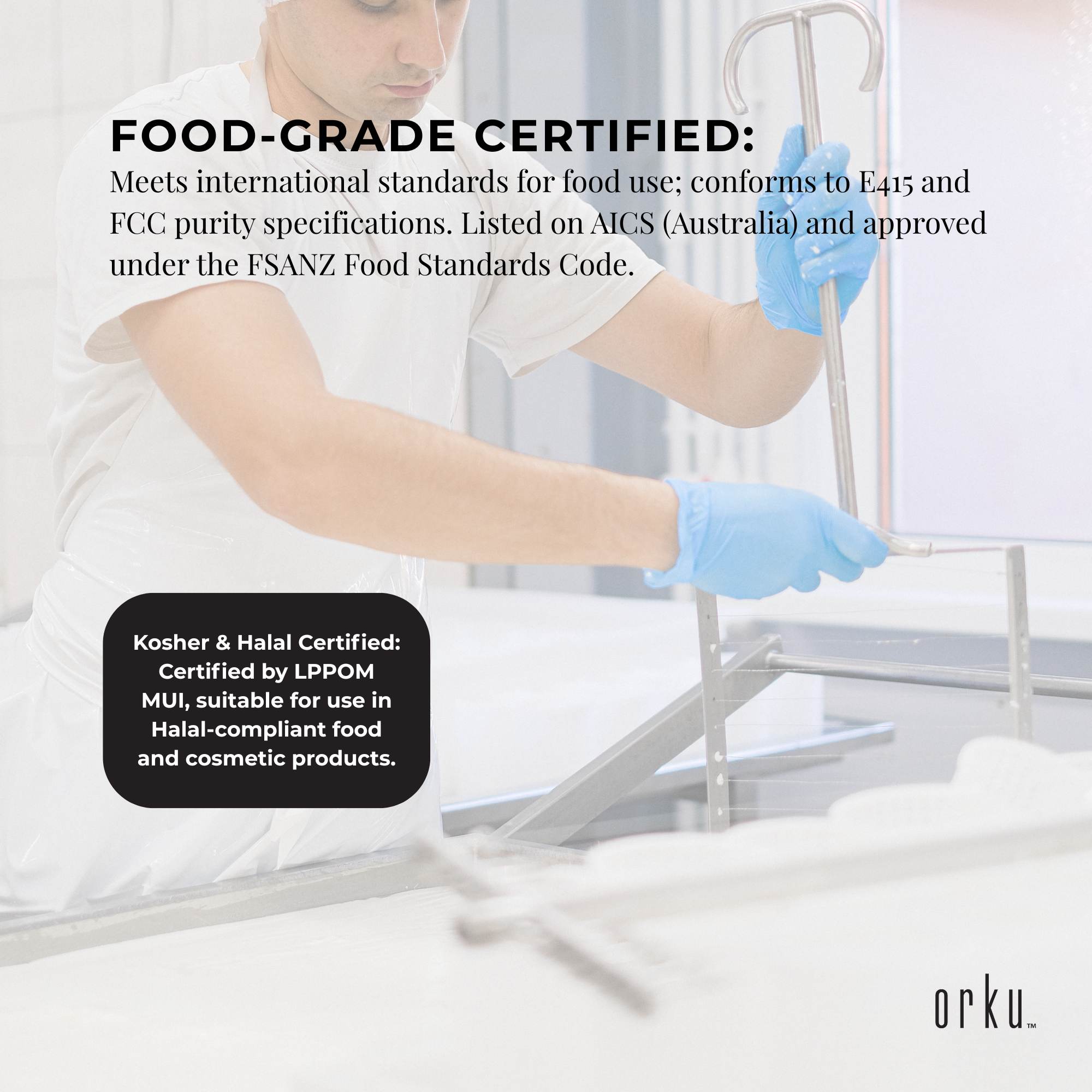 Orku 3Kg Xanthan Gum Thickener Pure Powder 200 Mesh FCC E415 Food Additive TUB โ image 6