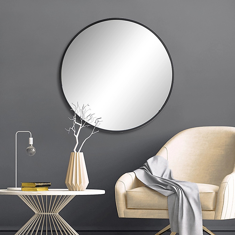 70cm Round Wall Mirror Bathroom Makeup Mirror by Della Francesca โ image 6