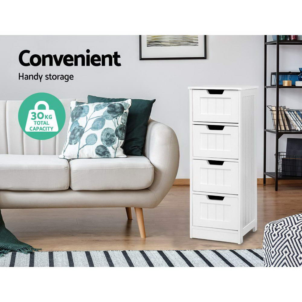 Artiss 4 Chest of Drawers - LEESA White โ image 5