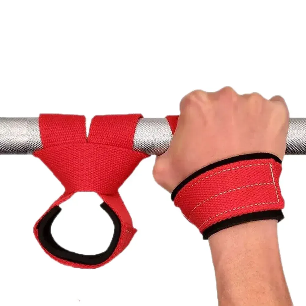 Gym Lifting Straps Barbell Deadlift Booster Belt Fitness Anti-slip Hand Wraps Wrist Straps Fitness Training Auxiliary Belt - Black L — image 2