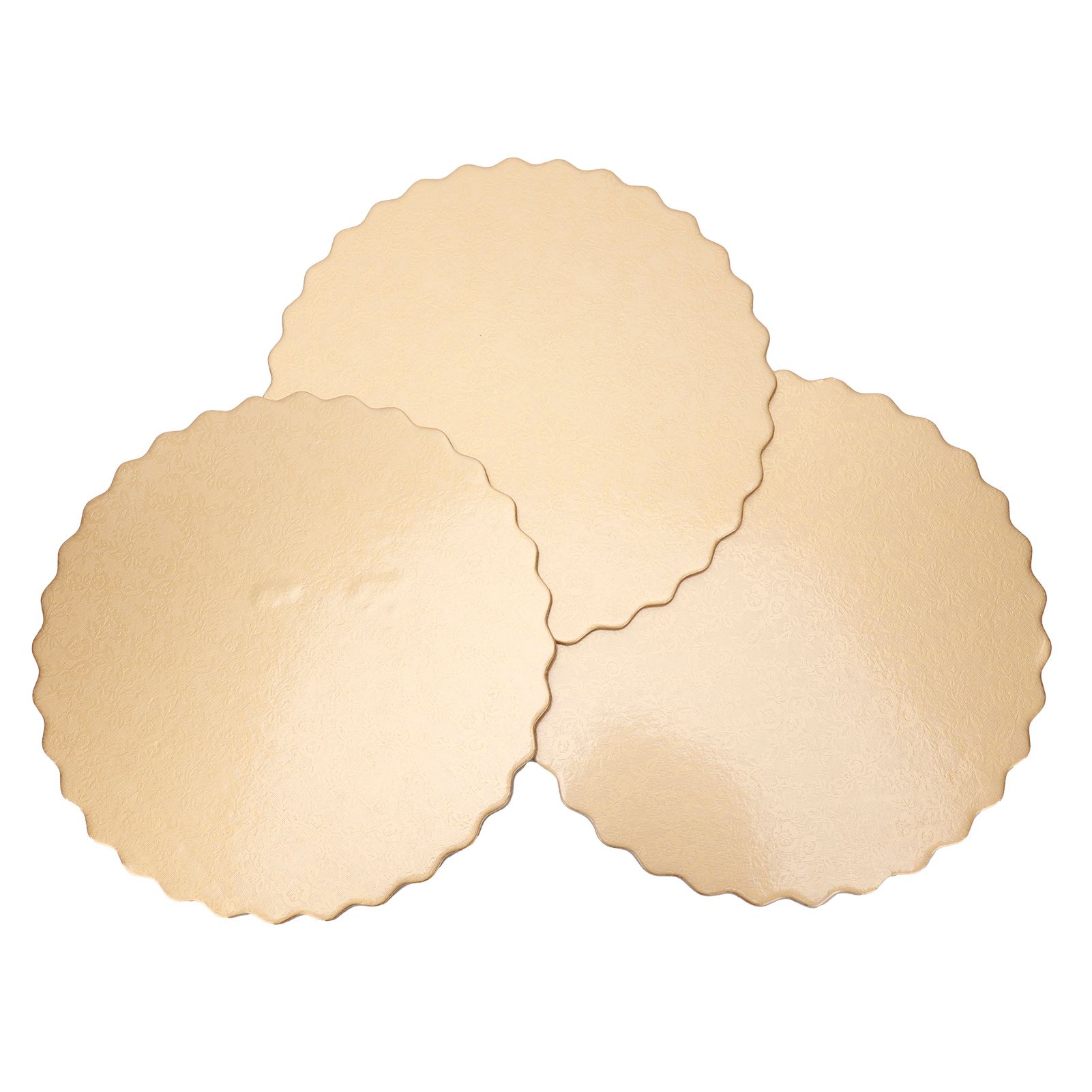 10PCS Double Sided Pattern Round Cake Boards Reusable Cake Trays for Wedding Birthday Party(6in ) — image 3