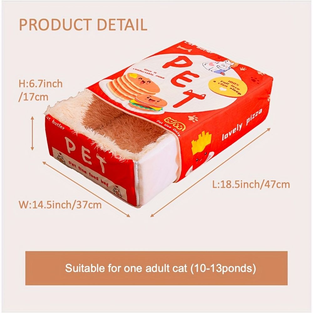cat bed, sushi - themed, pet habitat, high - quality, value for money-blue โ image 2