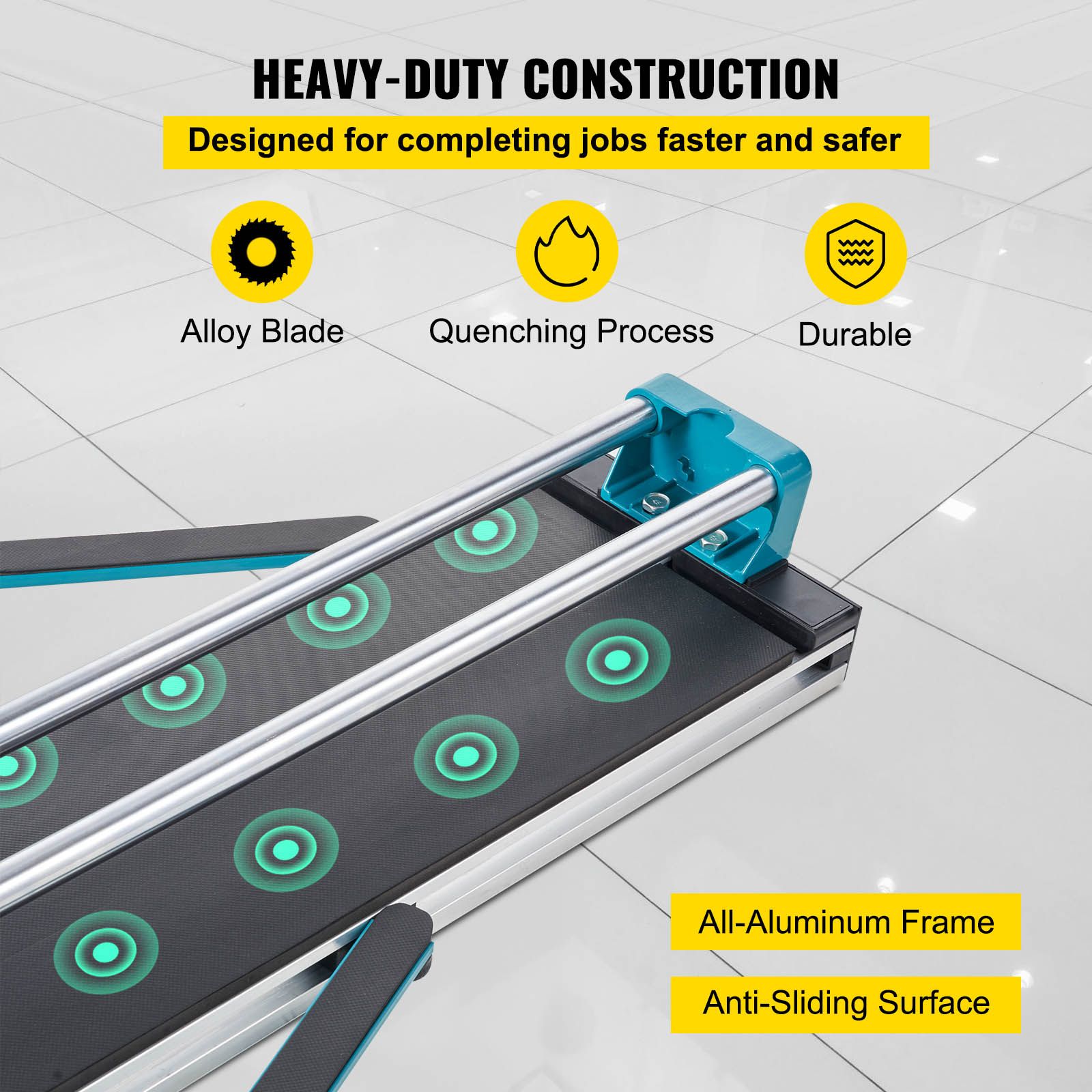 Manual Tile Cutter 1200mm Cutting Machine w/ Laser for Ceramic — image 5