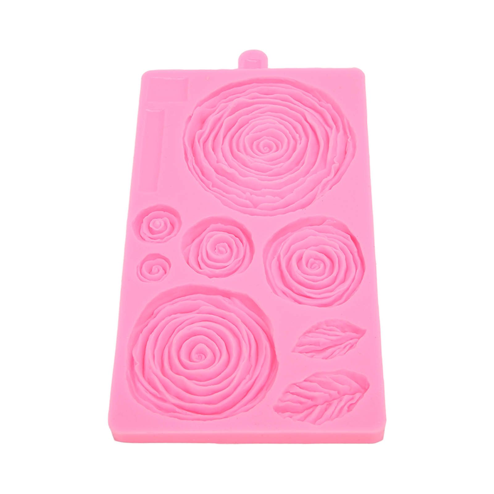 Roses Mold Stick Proof Toxic Free Odorless Dishwasher Safe Silicone Leaf Flower Mould for DIY Cake Chocolate β image 6