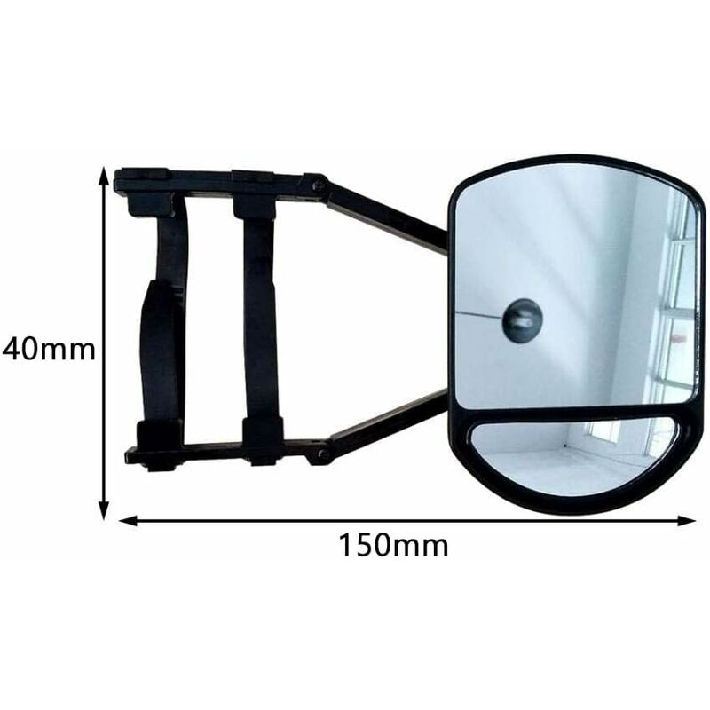 Rearview Mirror, Car Towing Mirror Extended Rearview Mirror Wide Angle Auxiliary Mirror For Car Truck Trailer Rv — image 2