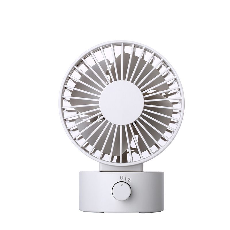 Desk Fan, Small Oscillating Fan for Bedroom, Table Fans Quiet,Desk Air Circulator Fan with 3 Speeds, Time, Rechargeable Fan-2pcs