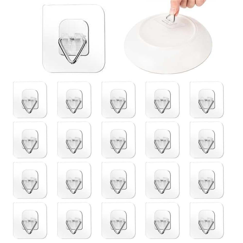 20 PCS Wall Plate Hangers Adhesive Picture Hangers for Paintings โ image 2