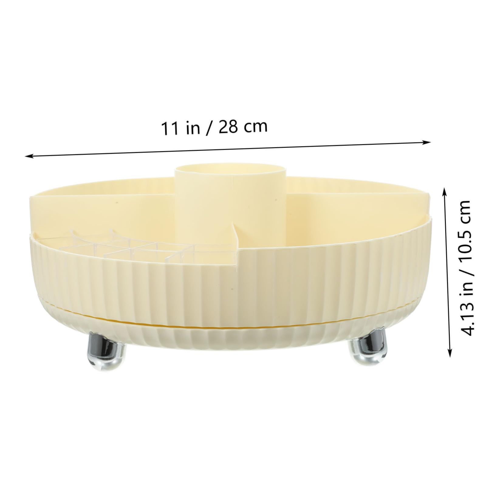 Rotating Makeup Organizer Rotating Seasoning Holder Skincare Organizers and Storage Kitchen Skincare Holder Turntable Rotating — image 4