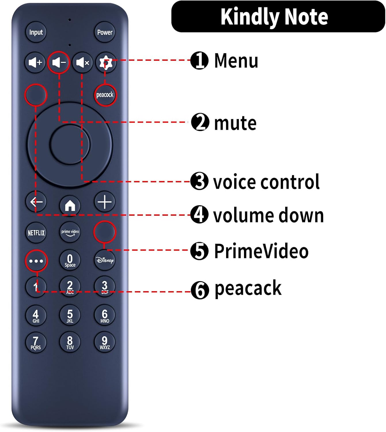 New MG3-R34010 Replacement Remote Control Compatible for Hisense TV 43A6GX 50A6G R34010BA00-00001 for Pioneer Xumo TV PN50-751-24U CP-RC1NA-23(No Voice — image 2
