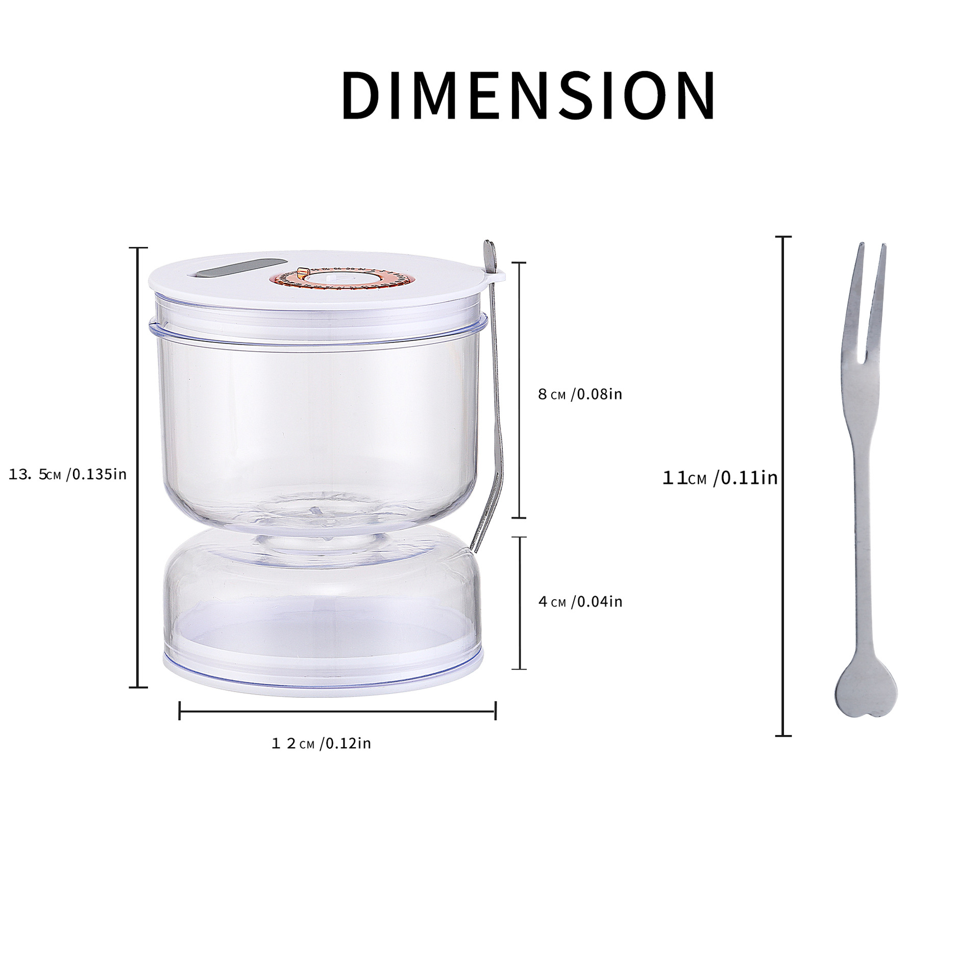 Food-Grade Pickle Hourglass Jar with Strainer Flip - 200ml Compact Kitchen Wet and Dry Separation Container for Olives, Jalapeños & Pickles — image 6