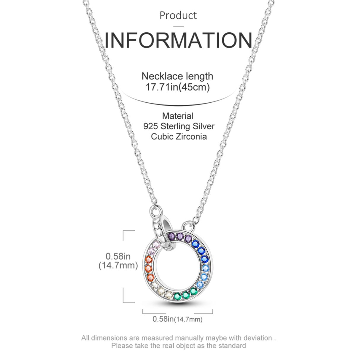 925 Sterling Silver Necklace for Women, Pendant with Lollipop, Heart, Moon, Geometric, Simple, Fine Jewelry Gift — image 2