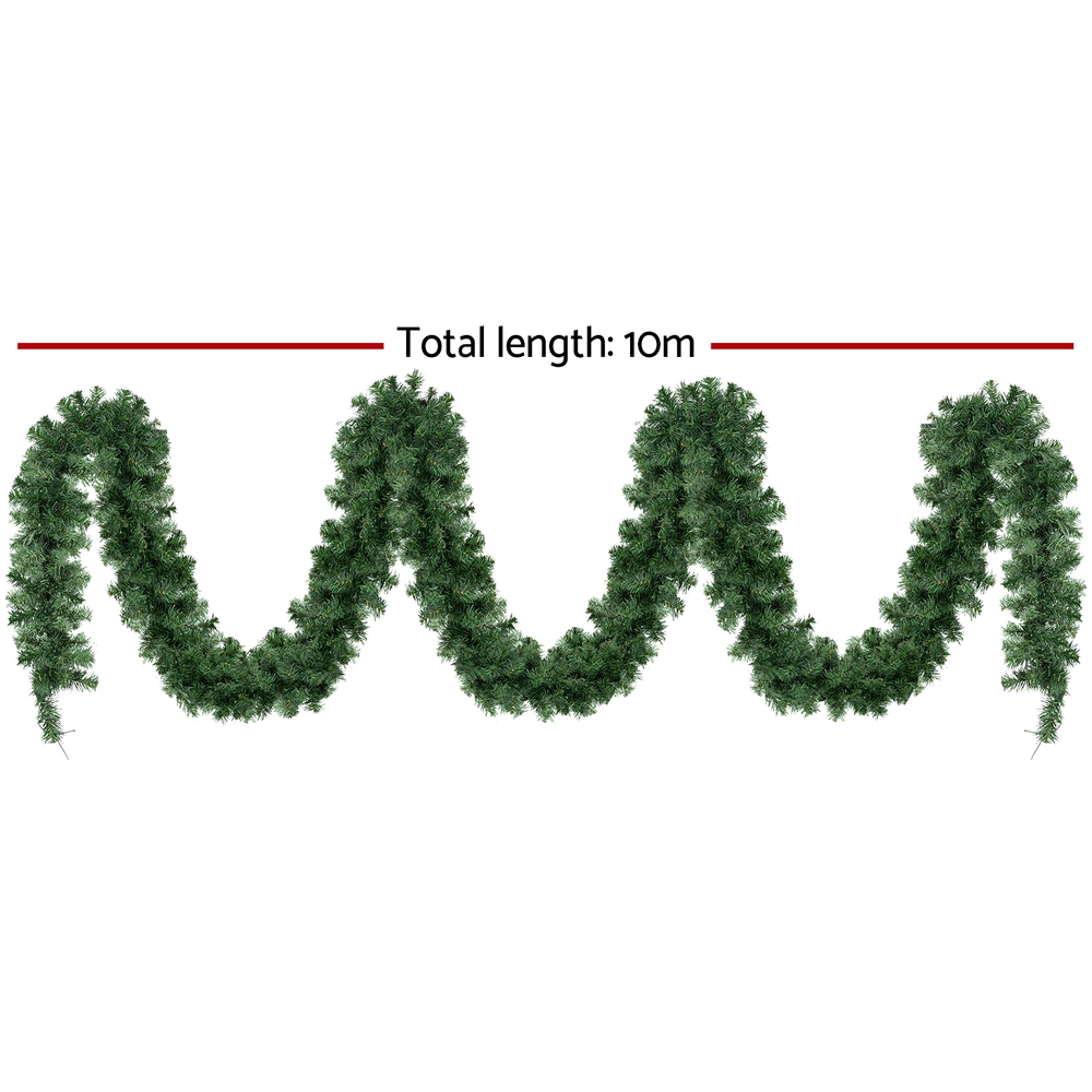 Jingle Jollys 10M Christmas Garland LED Lights Party Xmas Decorations 700 TIPS โ image 2