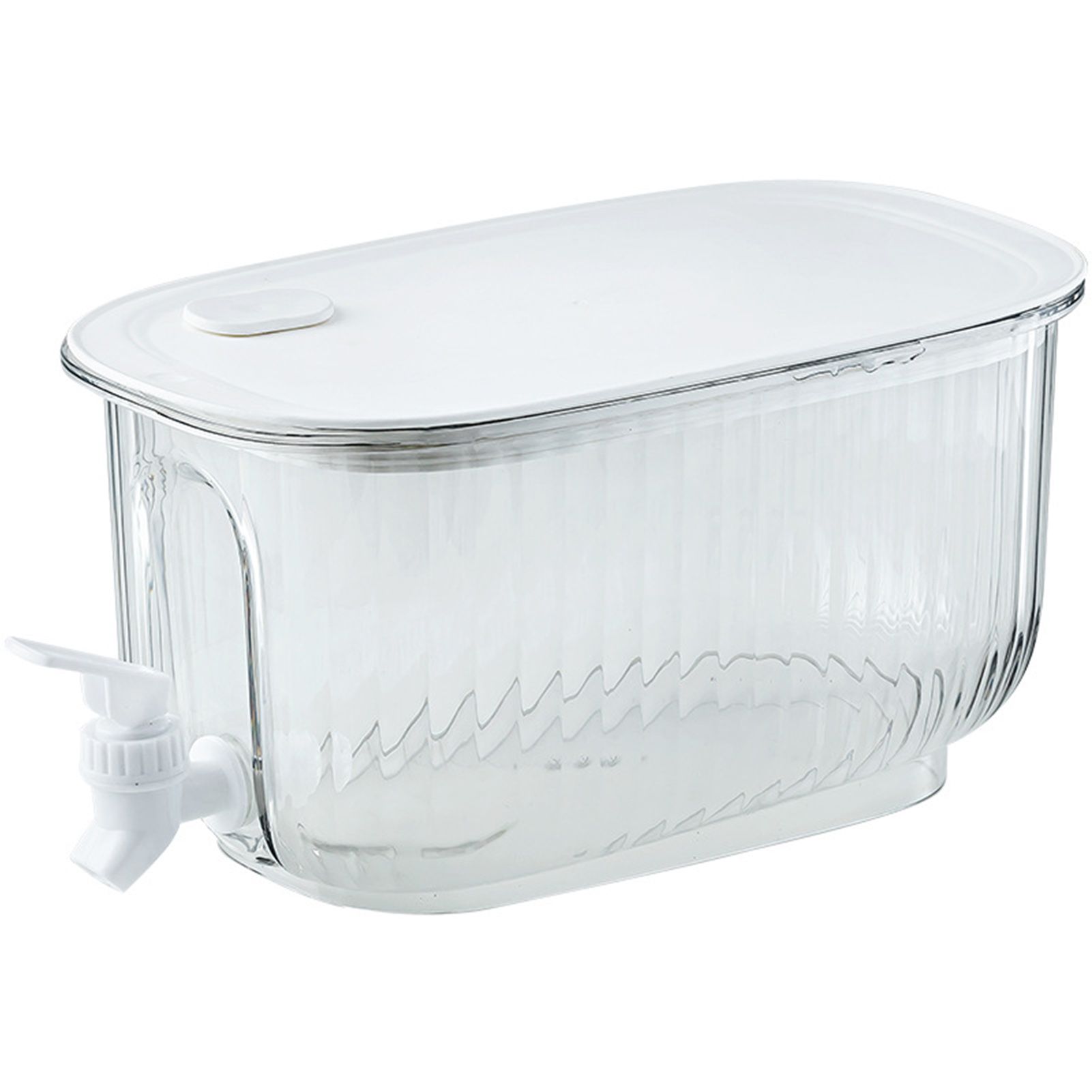 Beverage Drink Dispenser Large Capacity Food Grade Thickened Leakage Proof Cold Kettle with Faucet for Home Transparent White โ image 2