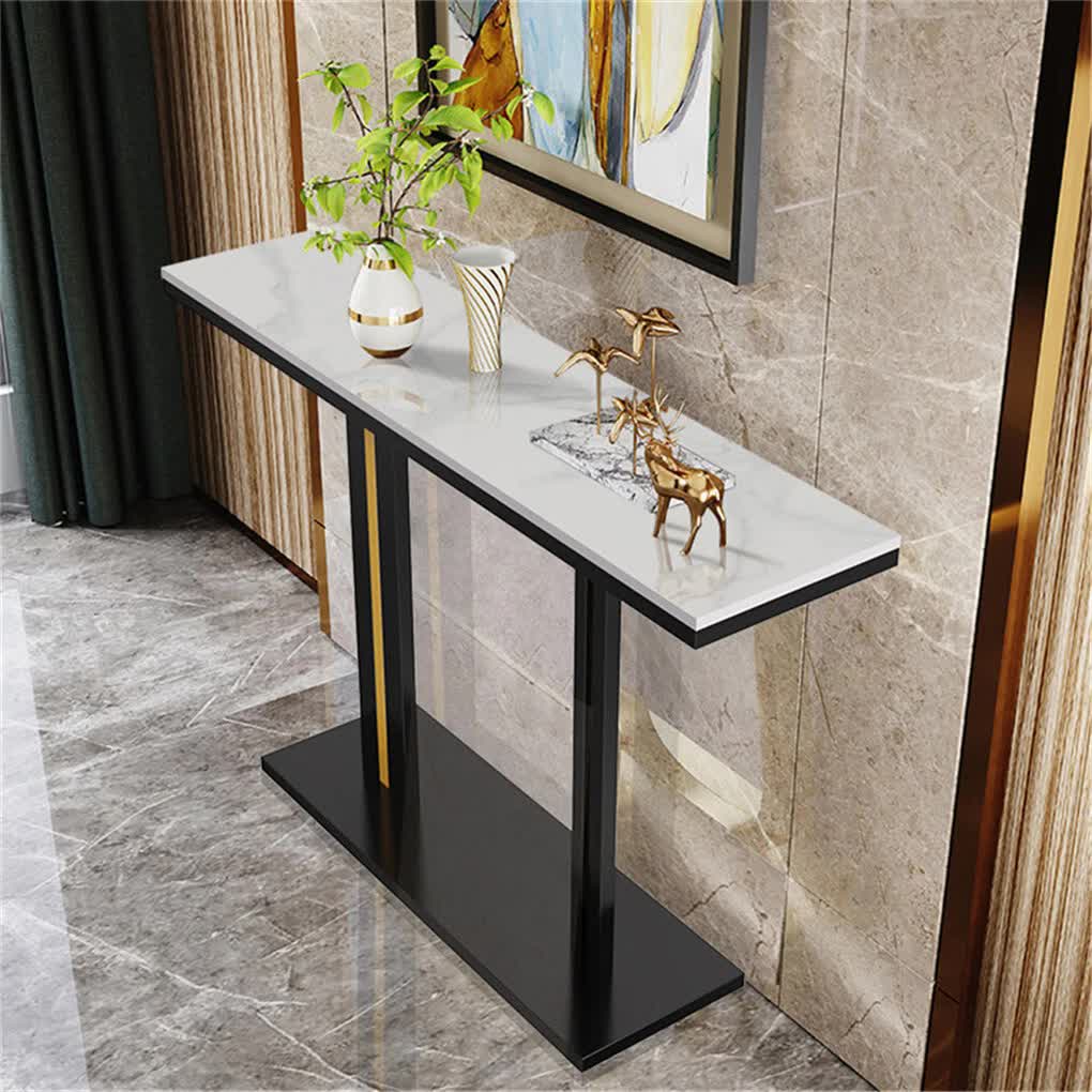 Heavy Duty Marble Entry Console Table Extra Large Sofa Table Accent Furniture โ image 2