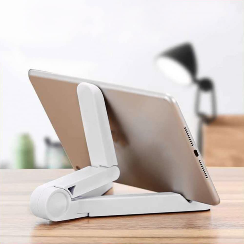 Adjustable Smartphones Tablets Holder Foldable Portable Stand Adjustable Tablet Holder Stand,Desktop Solid Universal (White) — image 3