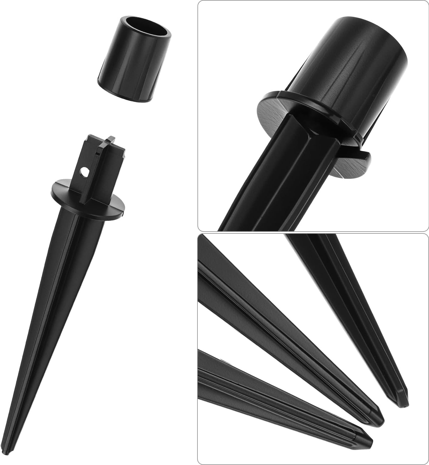 Metal Stakes Solar Lights Replacement Spike, 8 Pack Reinforced Ground Stakes, Replacement Nails for Garden Lights Landscape Pathway Patio Lamps Pole, 0.78x5.36 โ image 4