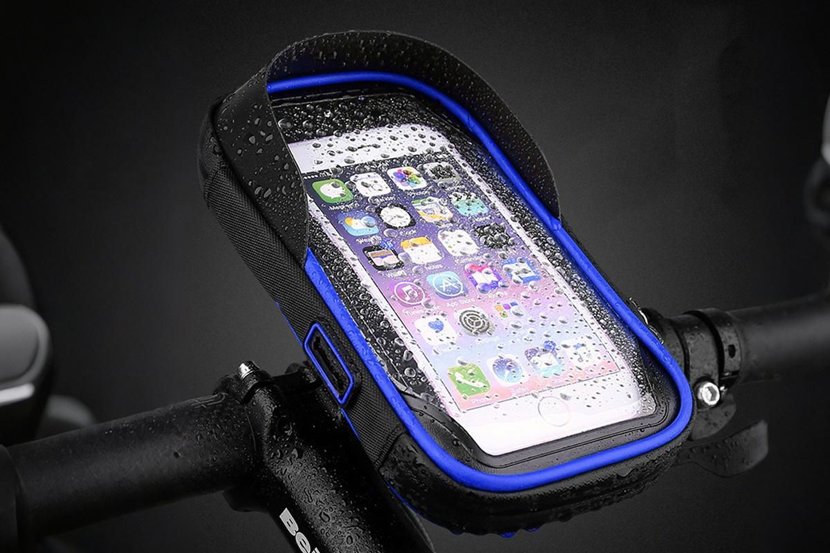 Bike Frame Bag Waterproof Bike Phone Mount Holder Bikes Accessories Gifts - Blue — image 5