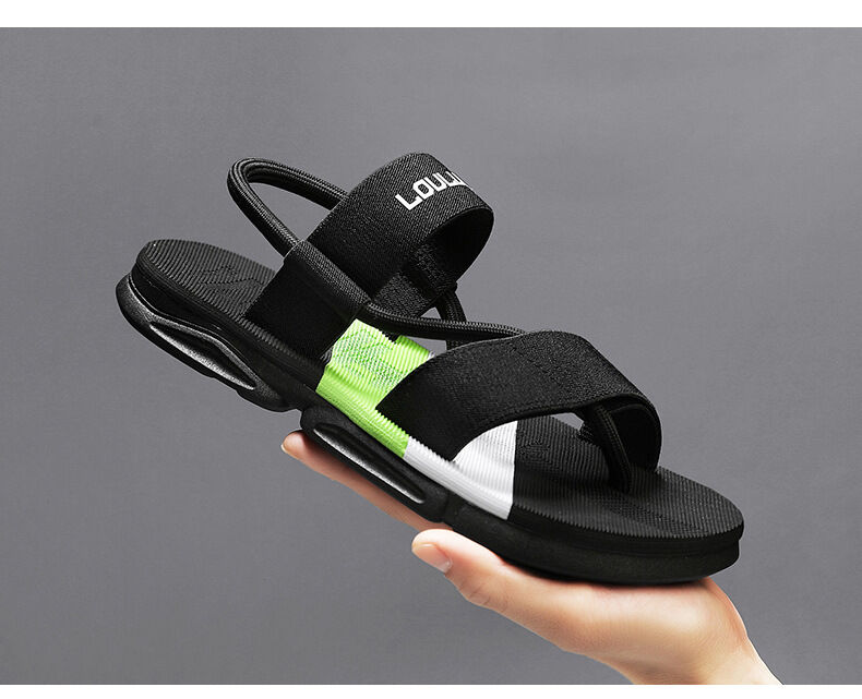 Men's 3-Color Convertible Sandals & Slippers, Outdoor Non-Slip EVA Thick-Sole Beach Shoes for Dual Wear(black-41) โ image 3