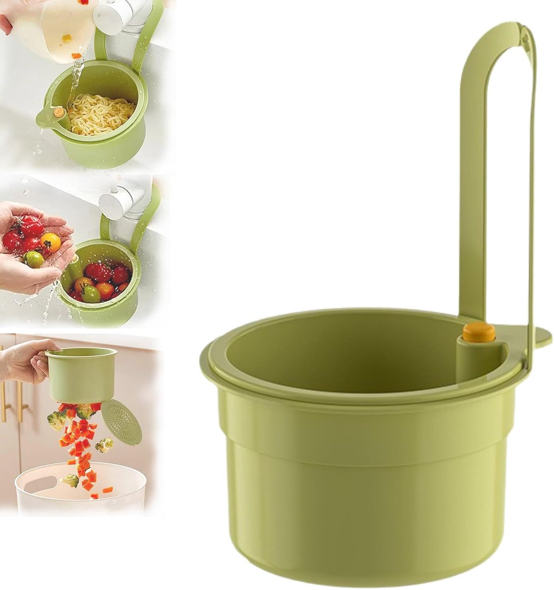 Drain Basket - Drain Filter - Sink Storage Holder - Faucet Hanging Strainer - Sink Drain Basket - Sink Strainer Basket - Sink Food Waste Collection